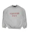 Essentials Logo Printed Sweatshirt In Gray