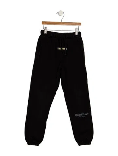 Pre-owned Essentials Kids' Logo Sweatpants In Black
