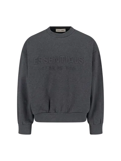 Essentials Logo Sweatshirt In Gray