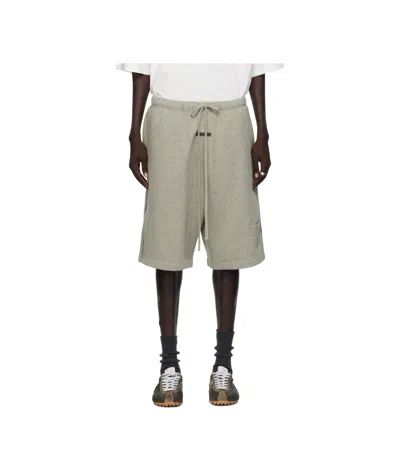 Essentials Logo Tie-dye Shorts In Gray