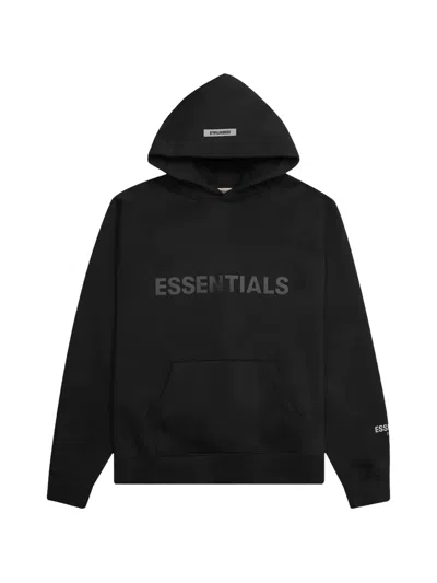 Essentials Logo-appliqué  Hoodie In Black