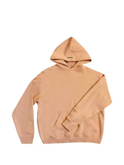 Essentials Logo-detail Hoodie In Brown