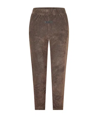 Essentials Logo-detail Sweatpants In Brown