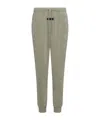 Essentials Drawstring Velour Track Pants In Gray