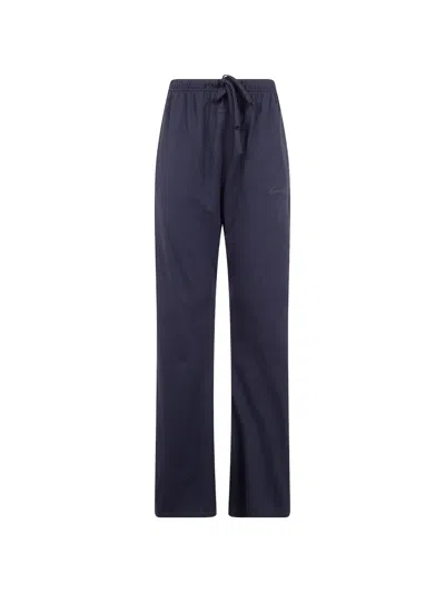 Essentials Logo-detail Track Pants In Blue