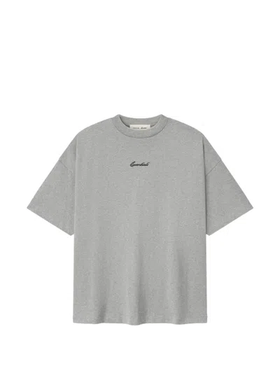 Essentials Logo-detail T-shirt In Burgundy