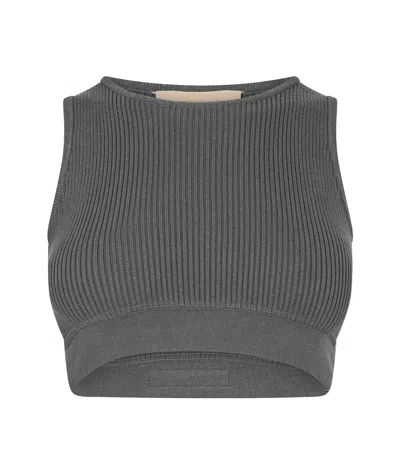 Essentials Logo-detail Vest In Gray