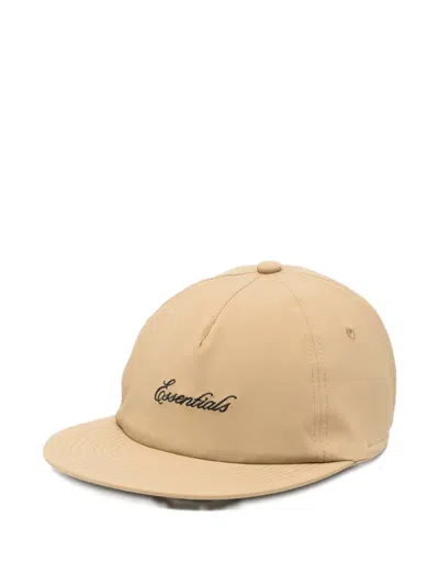 Essentials Logo-embroidered Baseball Cap In Neutral