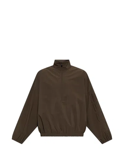 ESSENTIALS ESSENTIALS LOGO-EMBROIDERED HALF-ZIP SWEATSHIRT