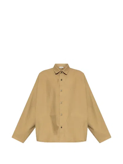 Essentials Logo-embroidered Jacket In Brown