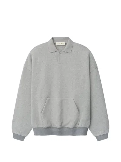 Essentials Logo-embroidered Sweater In Gray