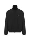 Essentials Signature Full Zip Track Jacket In Black