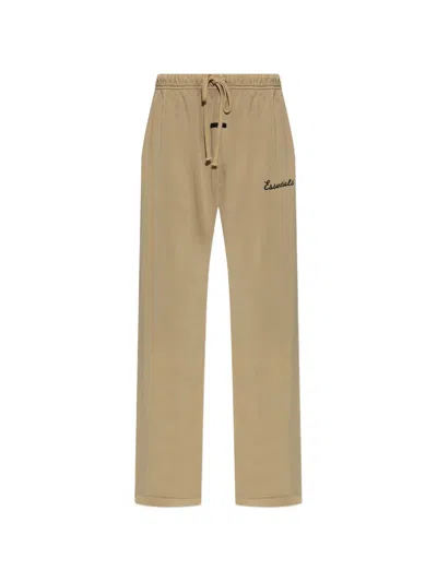 Essentials Logo-embroidered Track Pants In Nude