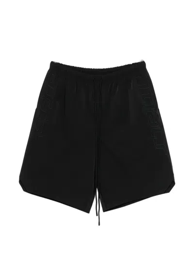 Essentials Logo-embroidered Track Shorts In Black