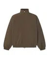 Essentials Active Trace Full Zip Track Jacket In Brown