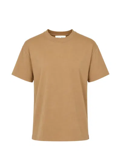Essentials Logo-patch Crew-neck T-shirt In Brown