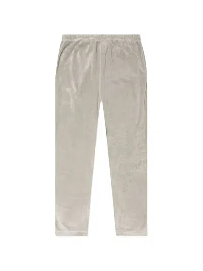 Essentials Logo-patch Elasticated Trousers In Gray