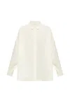 Essentials Logo-patch Shirt In White