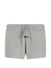 Essentials Logo-patch Shorts In Gray