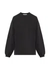 Essentials Logo-patch Sweater In Black