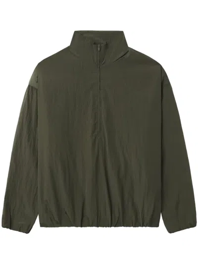Essentials Logo-patch Sweatshirt In Green