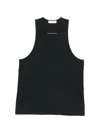 Essentials Gray Signature Essential Tank Top In Black