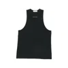 Essentials Gray Signature Essential Tank Top In Black