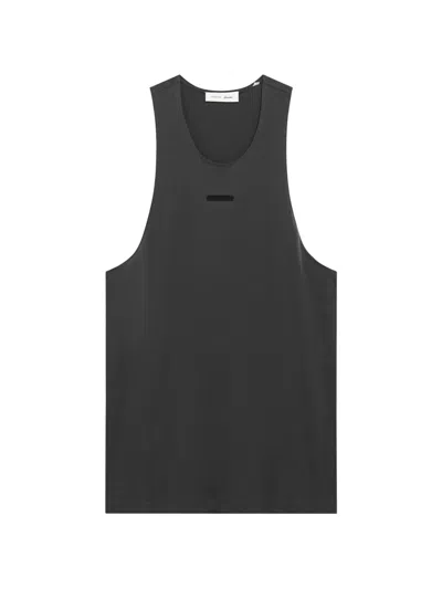 Essentials Logo-patch Tank Top In Gray