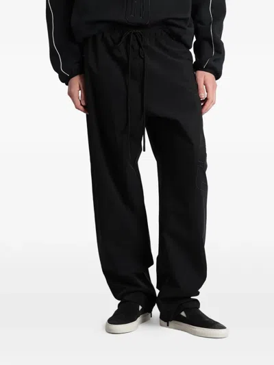 Essentials Logo-patch Track Pants In Black