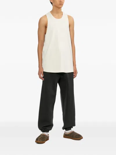 Essentials Logo-patch Track Pants In Gray