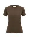 Essentials Logo-patch T-shirt In Brown