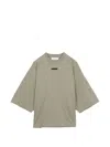 Essentials Logo-patch T-shirt In Gray