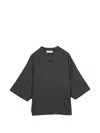 Essentials Logo-patch T-shirt In Gray