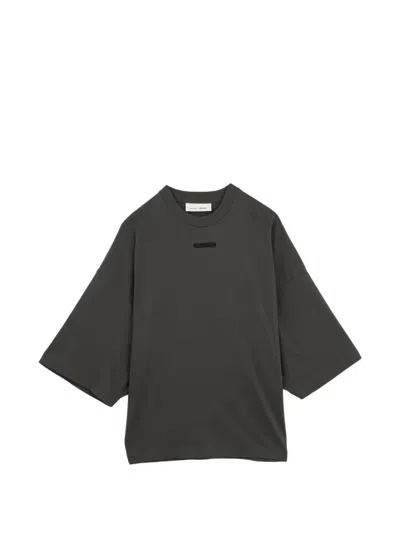 Essentials Logo-patch T-shirt In Gray