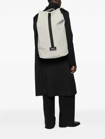Essentials Logo-patch Zip-up Backpack In Neutrals