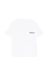Essentials Logo-print Crew Neck T-shirt In White