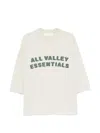 Essentials Logo-print Drop-shoulder T-shirt In White