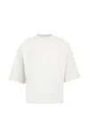 Essentials Logo-print Drop-shoulder T-shirt In Neutrals