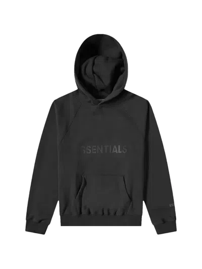 Essentials Logo-print Hoodie In Black