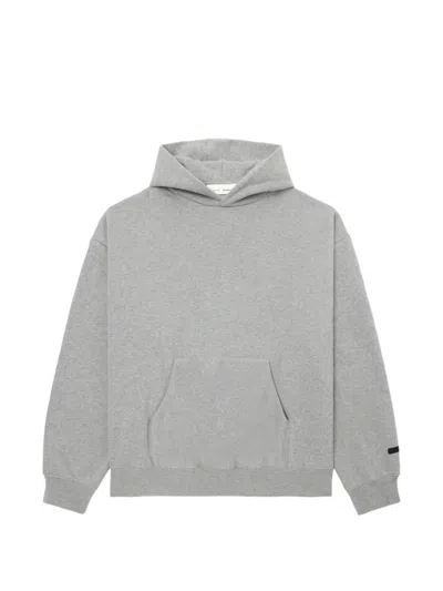 Essentials Logo-print Hoodie In Gray