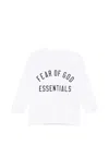 Essentials Logo-print Long-sleeve T-shirt In White