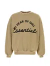 Essentials Logo-print Oversized Sweater In Brown