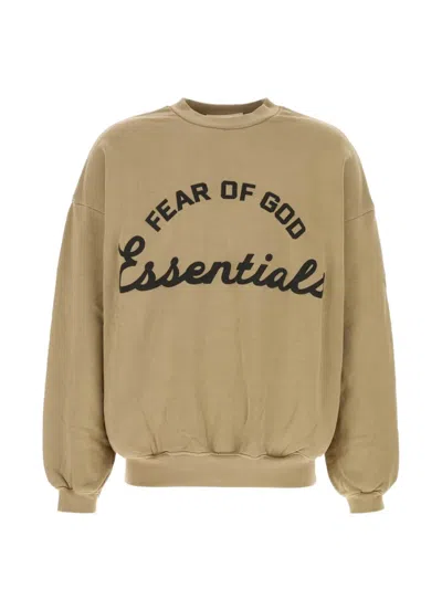 Essentials Logo-print Oversized Sweater In Neutral