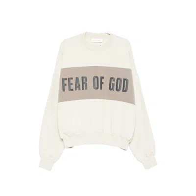 Essentials Logo-print Panelled Sweater In Neutral