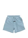 Essentials Logo-print Shorts In Blue