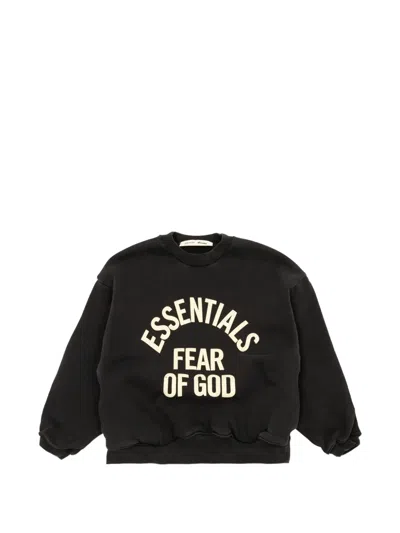 Essentials Kids'  Logo-print Sweater In Black