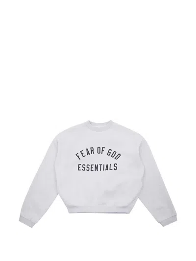 Essentials Kids' Logo-print Sweater In Gray