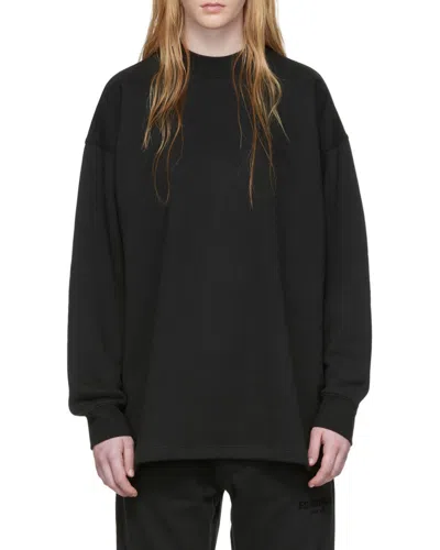 Essentials Logo-print Sweatshirt In Black