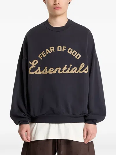 Essentials Black Training 90s Crewneck Sweatshirt In Blue