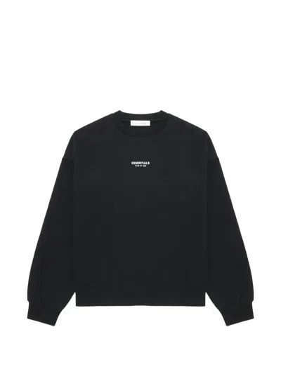 Essentials Logo-print Sweatshirt In Black